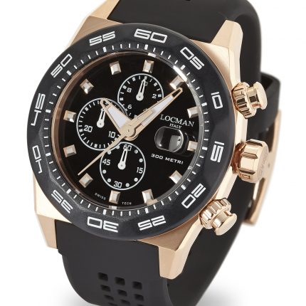 Orologio Locman PVD Gold Rose Uomo Stealth 300MT