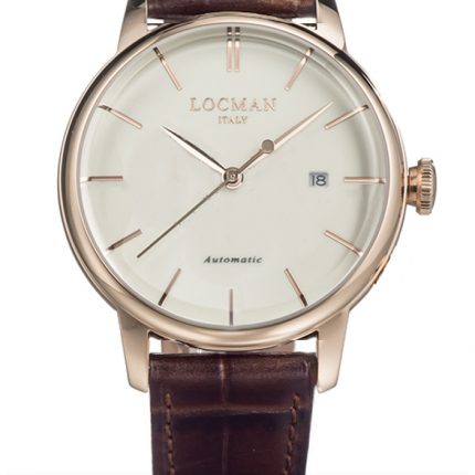 Orologio Uomo Meccanico Locman 1960 Automatico Pelle