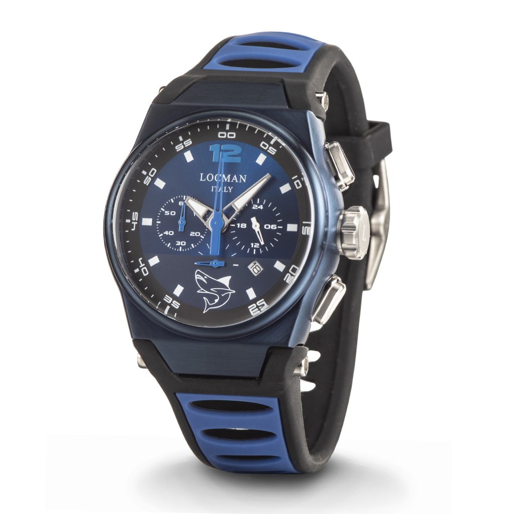 Orologio Locman Uomo Nuovo Mare Blu in Silicone