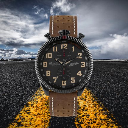 Orologio Nero Cronografo Bolide Uomo Mondia Italy PVD