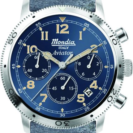 Orologio Cronografo Mondia Italy Uomo - 1946 in Pelle