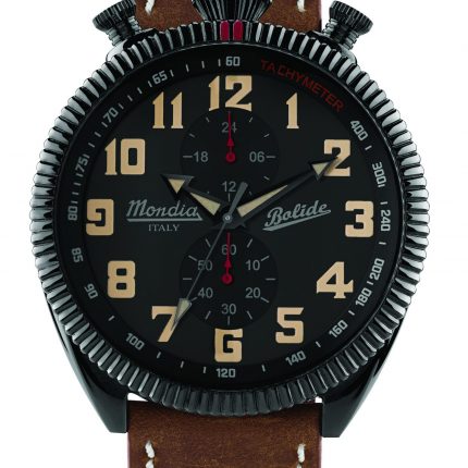 Orologio Nero Cronografo Bolide Uomo Mondia Italy PVD