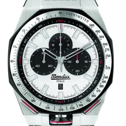 Orologio Bianco Cronografo Bolide Uomo Mondia Italy