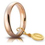 Fede Comoda 4mm - Oro Rosa 18k