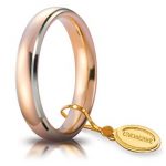 Fede Comoda 4mm - Oro Rosa e Bianco 18k
