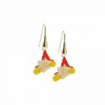 My Sicily Gioielli Orecchini Sicilia Trinacria Dorato