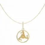 My Sicily Gioielli Collana Trinacria Cerchio Dorato