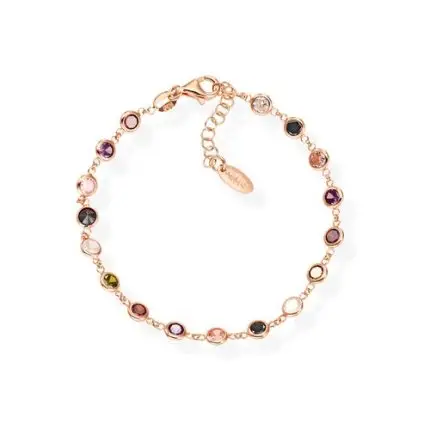 Bracciale Gocce Zirconi Multicolor