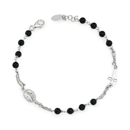 Bracciale Rosario Onice Nera