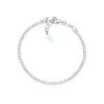Bracciale Tennis Rodio Zirconi Bianchi
