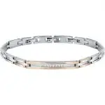 Maserati Uomo Bracciale Acciaio e Rosè