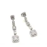Tessia Orecchini Quadrati Zirconi