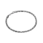 Bracciale Catena in Argento Barrel Crystal
