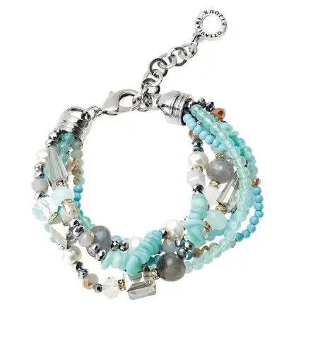 bracciale_ottaviani_bijoux_amazonite_labrodorite_giada_cristalli_470145 Bracciale Ottaviani Donna 470145 - immagine 1